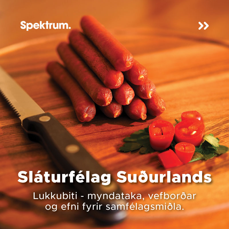 Spektrum - hönnunarstofa auglýsingastofa
Sláturfélag Suðurlands - Lukkubiti - myndataka, vefborðar og efni fyrir samfélagsmiðla.
