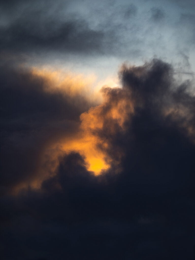 Drungalegt sólarlag