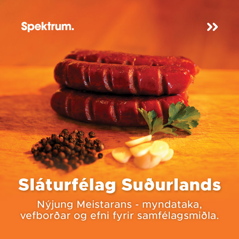 Spektrum - hönnunarstofa auglýsingastofa
Sláturfélag Suðurlands - Nýjung Meistarans - myndataka, vefborðar og efni fyrir samfélagsmiðla.